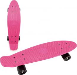Skateboard dìtský pennyboard rùžový 60cm kovové osy èerná kola