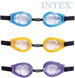 INTEX Plavecké brýle dìtské 3-10 let na plavání do vody 3 barvy 55602