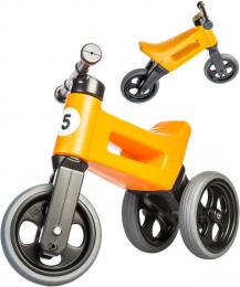 Odrážedlo Funny Wheels Rider Sport 2v1 dìtské odstrkovadlo Oranžové plast