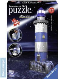 RAVENSBURGER Puzzle 3D Maják v pøíboji Noèní edice 216 dílkù