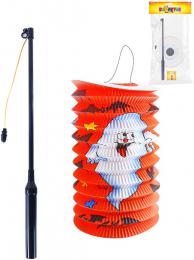 Lampion Halloween duch oválný 15cm set s hùlkou na baterie na svíèku Svìtlo