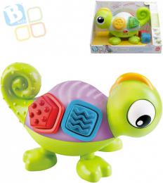 B-KIDS Baby chameleon senzorický set s kostkami mìní barvy na baterie LED Svìtlo - zvìtšit obrázek