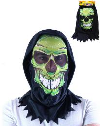 KARNEVAL Maska lebka textiln dospl