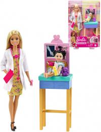 MATTEL BRB Povoln hern set Panenka Barbie doktorka s batoletem a doplky - zvtit obrzek