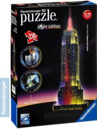 RAVENSBURGER Puzzle 3D Empire State Building Noèní edice 216 dílkù