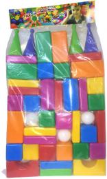 PL Stavebnice Baby soft maxi kostky barevné plastové set 43ks v sáèku