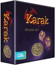 ALBI HRA Karak Deluxe set kovov mince a 2 kostky rozen ke he v krabici - zvtit obrzek