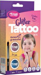 TyToo Dtsk tetovn Konci a jednoroci 15 tetovaek pro holky se tpytkami - zvtit obrzek