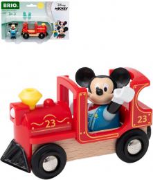 BRIO DEVO Set vlek lokomotiva + postavika Myk Mickey Mouse - zvtit obrzek
