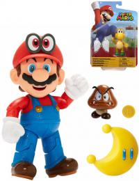 Figurka Nintendo Super Mario 10cm postavika set s doplkem 5 druh plast