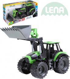 LENA Traktor funkèní se lžící 45cm Worxx 1:15 DeutzFahr Agrotron 7250 plast