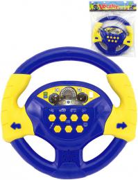 Volant baby žluto-modrý 20cm na baterie Svìtlo Zvuk CZ v sáèku