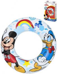 BESTWAY Kruh nafukovací Mickey Mouse 56cm plavací kolo do vody 91004