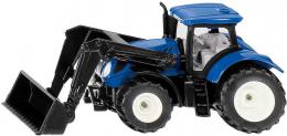 SIKU Traktor New Holland s elnm nakladaem modr model kov 1396 - zvtit obrzek