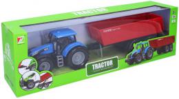 Traktor na setrvank set s vlekou 42cm v krabici plast - zvtit obrzek