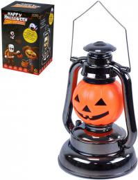 Lampa dýnì na Halloween 18cm blikající lucerna na baterie Svìtlo Zvuk plast