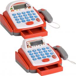 Pokladna dìtská registraèní s kalkulaèkou a skenerem na baterie Svìtlo Zvuk - zvìtšit obrázek