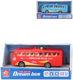 Autobus Dream Bus 17cm na baterie Svìtlo Zvuk 2 barvy v krabici