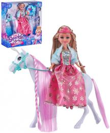 Sparkle Girlz panenka zimní princezna set s koníkem a doplòky v krabici - zvìtšit obrázek