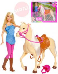 MATTEL BRB Panenka žokejka Barbie jezdecký set s konìm a doplòky