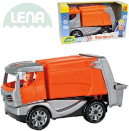 LENA Truckies popeláøi 25cm set baby autíèko + panáèek 01623 plast