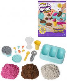 SPIN MASTER Kinetic Sand výroba zmrzlin kreativní set magický písek s nástroji - zvìtšit obrázek