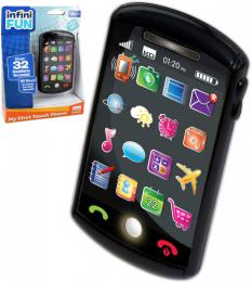 Telefon smartphone dotykový dìtský baby 12cm na baterie Svìtlo Zvuk plast