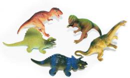 Zvíøata dinosauøi 9-12cm plastové figurky zvíøátka set 5ks v sáèku