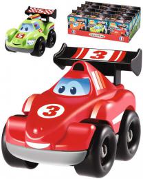ECOIFFIER Abrick Baby auto závodní 10cm s oblièejem v krabici 3 druhy