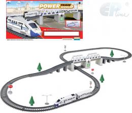 EP Line Power Train World vláèkodráha základní set mašinka s vagonem na baterie