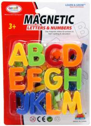 Písmena / èíslice barevná magnetická abeceda 3 druhy na kartì