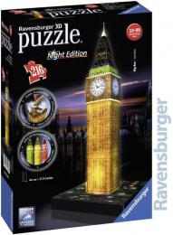 RAVENSBURGER Puzzle 3D Big Ben noèní edice na baterie Svìtlo 216 dílkù