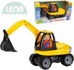 LENA Truckies bagr 25cm set baby autíèko + panáèek 01621 plast