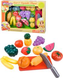 Krájecí zelenina a ovoce na suchý zip kuchyòský set s doplòky plast