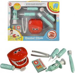 Zubní ordinace dìtský lékaøský set s chrupem a nástroji plast