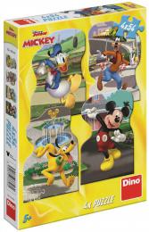 DINO Puzzle Mickey Mouse ve mìstì 4x54 dílkù 13x19cm skládaèka v krabici
