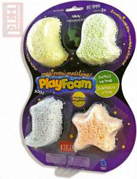 PlayFoam pnov kulikov modelna set 4 barvy svt ve tm fosforeskuje - zvtit obrzek