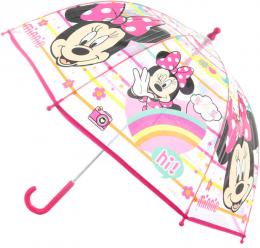 Deštník dìtský Disney Minnie Mouse 70x70x64cm prùhledný manuální