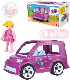 EFKO IGRÁÈEK MultiGO Auto Pinky Star set s figurkou plast STAVEBNICE