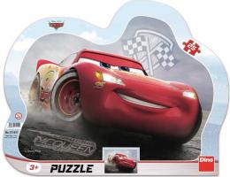 DINO Puzzle obrysové deskové 25 dílkù Blesk McQueen Auta 3 (Cars) 30x23cm