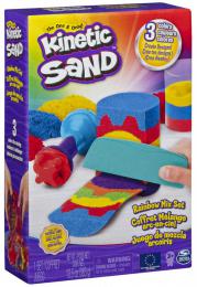SPIN MASTER Kinetic Sand duhová sada magický písek s nástroji - zvìtšit obrázek