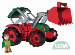 LENA Truxx Traktor 33cm s figurkou idi (voztko na psek) - zvtit obrzek