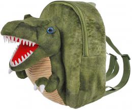 PLY� Batoh baby d�tsk� na zip s dinosaurem 27cm 3D Eco Dinoworld