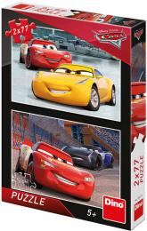 DINO Puzzle 2x77 dílkù Závodníci Auta 3 (Cars) skládaèka 26x18cm