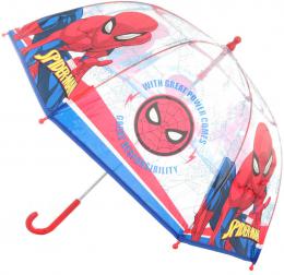 Deštník dìtský Spiderman 70x70x64cm prùhledný manuální