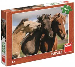 DINO Puzzle XL Barevní konì foto 300 dílkù 47x33cm skládaèka v krabici