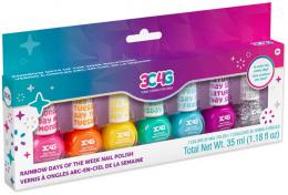 MAKE IT REAL Dìtské laky na nehty barevné dny v týdnu set 7ks v krabici