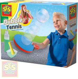 SES CREATIVE Zábavný tenis s bublinami set pìnová pálka s bublifukem a doplòky