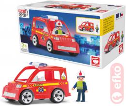 EFKO IGRÁÈEK Hasièské auto set s hasièem a doplòky v krabièce STAVEBNICE