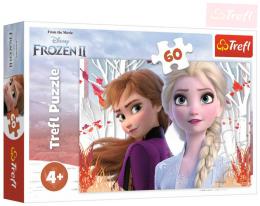 TREFL Puzzle Kouzelný svìt Anny a Elsy Frozen 2 (Ledové Království) 33x22cm 60 dílkù
